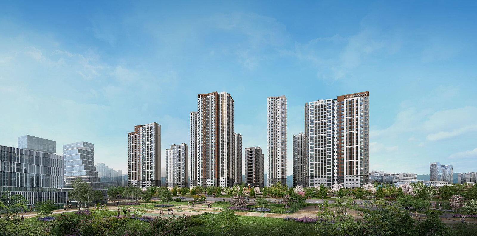 브레인시티 메디스파크 광역 조감도
