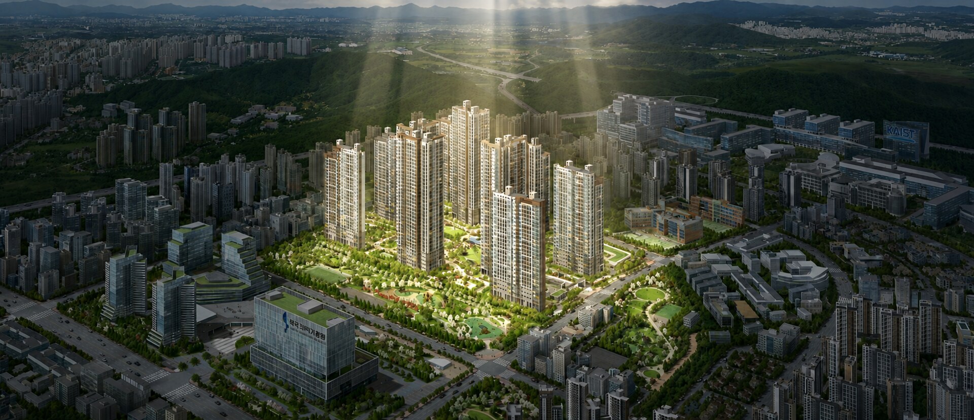 브레인시티 메디스파크 광역 조감도